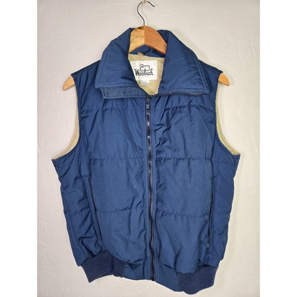 Vintage‎ Woolrich Blue Vest Size Medium - Picture 1 of 7